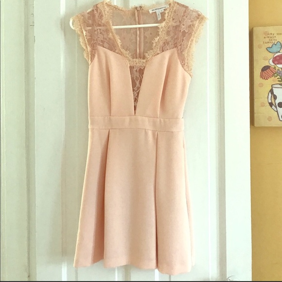 BCBG Blush Lace Dress - Picture 2 of 4
